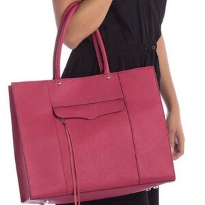 Rebecca Minkoff Medium Mab Leather Tote (Bordeaux color) NWT